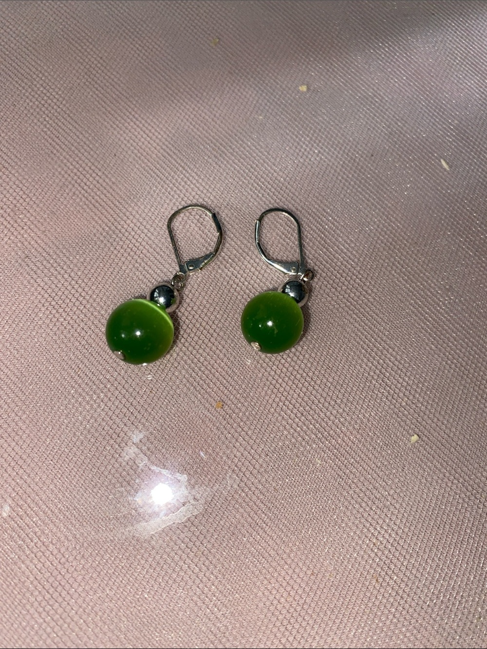 Green earrings